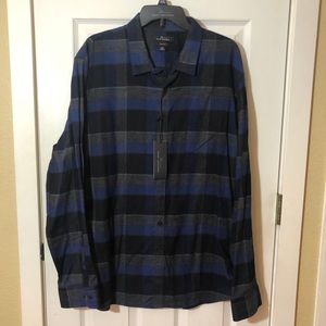 Men’s XXL Marc Anthony Button Plaid Flannel Shirt
